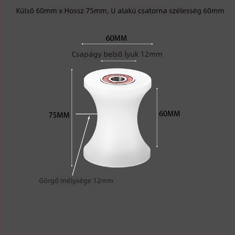 U-formájú nylon csapágy görgő ajtókhoz és ablakokhoz