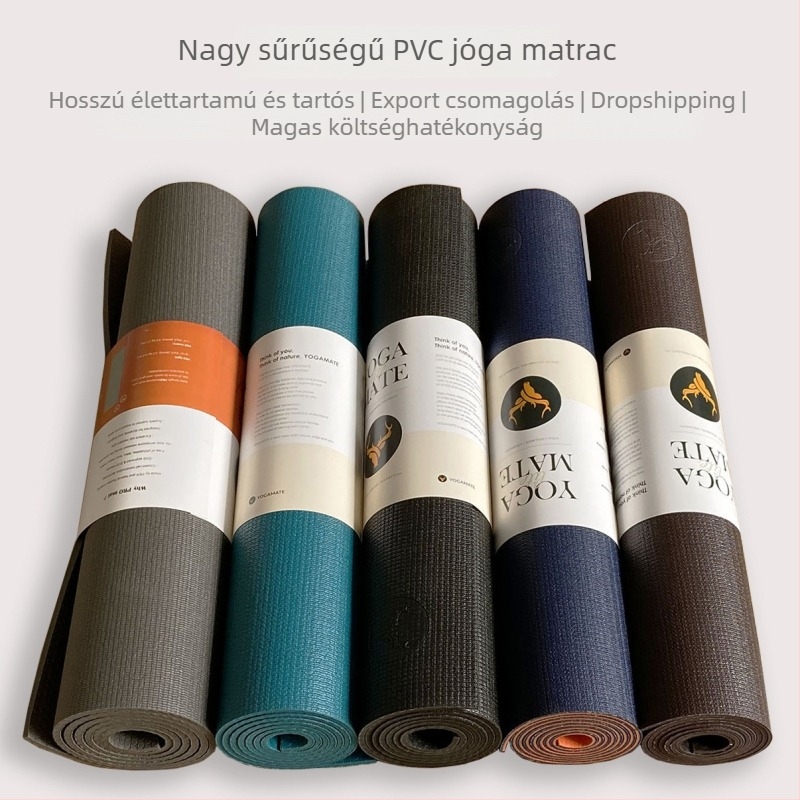 Iyogasports jóga matrac — magas sűrűségű PVC, 6 mm vastagság, 3200 g súly