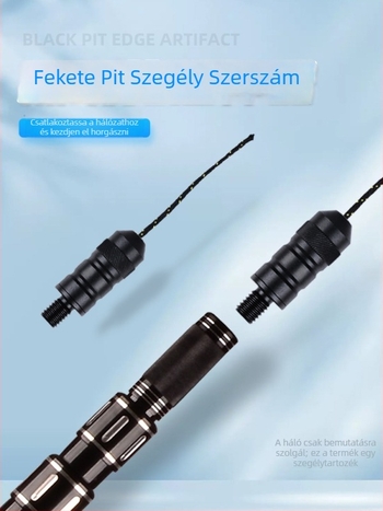 Fekete gödörhorgász hálózsinór – módosított felszerelés a széléhez, tompító repülő halak számára