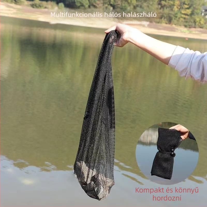 Xuanda halas hálós táska zsinórral — hordozható patakhoz