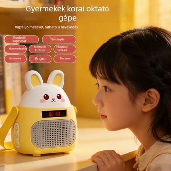 Gyermekeknek szánt oktatási eszköz mesékkel, intelligens tanuló játék, multifunkcionális újratölthető zenei lejátszó 0–3 éveseknek