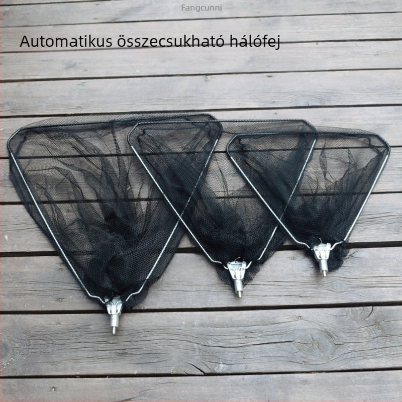 Háromszög alakú összecsukható horgász háló - nano háló, könnyű, anti-kötődés; Háló anyaga: 1