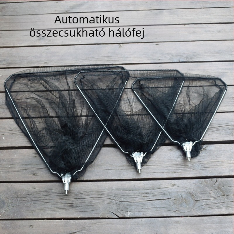Háromszög alakú összecsukható horgász háló - nano háló, könnyű, anti-kötődés; Háló anyaga: 1