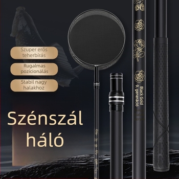 Teleszkópos karbon szálas hálóbot – ultra könnyű, ultra kemény, 9. generációs, teljes készlet