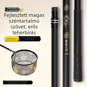 Teleszkópos karbon szálas hálóbot – ultra könnyű, ultra kemény, 9. generációs, teljes készlet