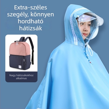Gyerekeknek készült esőponcsó Oxford szövetből, dupla peremmel, kültéri használatra, fiúknak és lányoknak, aranyos