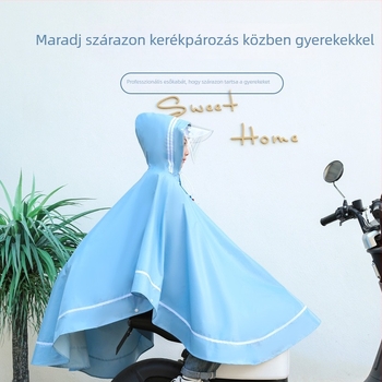 Gyerekeknek készült esőponcsó Oxford szövetből, dupla peremmel, kültéri használatra, fiúknak és lányoknak, aranyos