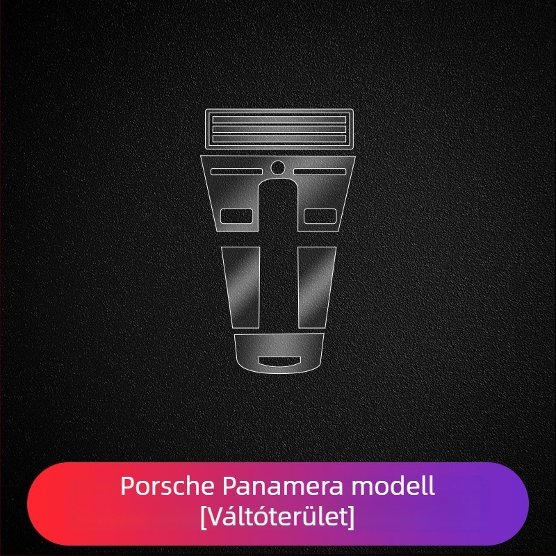 Porsche középső kijelző védőfilm – PET anyagból, hőálló, LY modell, Cayenne, Taycan, Panamera, Macan