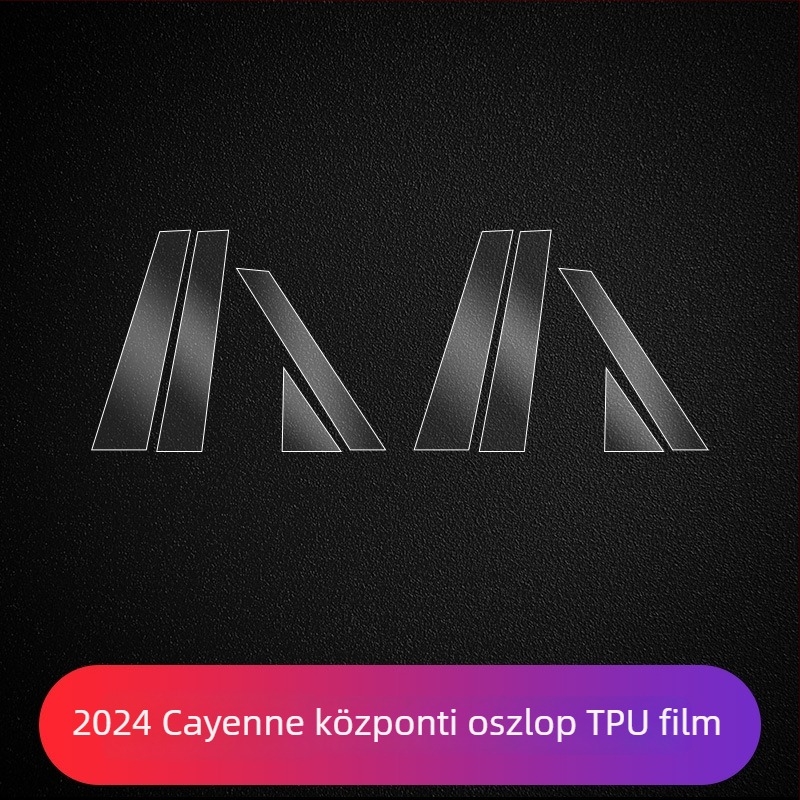 Porsche középső kijelző védőfilm – PET anyagból, hőálló, LY modell, Cayenne, Taycan, Panamera, Macan