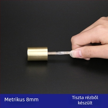 Tiszta rézből készült hálócsatlakozó, 8 mm-es csavar halászbothoz, DIY anyacsatlakozó halászati felszerelések