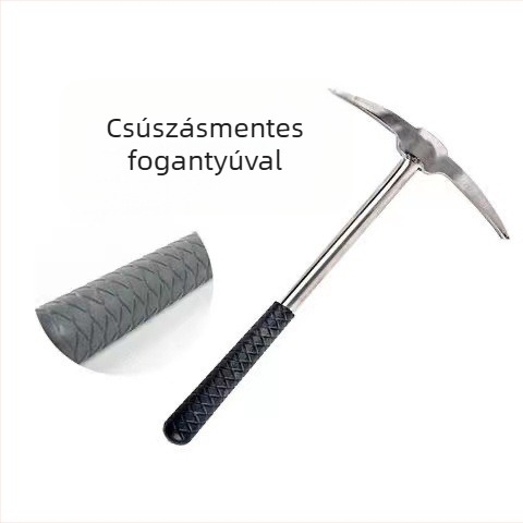 Téli jéghorgászatra szolgáló felszerelés – rozsdamentes acél, ice chisel, ice pick, ice net holder, ice breaker