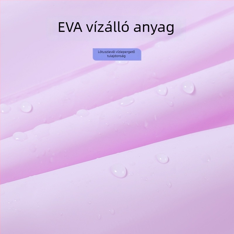 Gabeshu Felnőtt esőponcsó, hosszú, teljes védelem EVA anyagból, motorkerékpár/elektromos kerékpárhoz, beépített kapucnival és dupla karimával