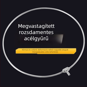 Nemesacélból készült horgász háló, fin szemű háló, karika átmérője 30, háló mélysége 1,5 m, teherbírás 20