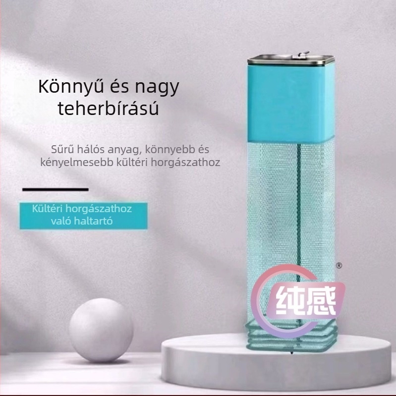 Mini négyszögletes halászháló etetőhöz, gyorsan száradó, alumínium-nylon ötvözet konstrukció, kompakt méret