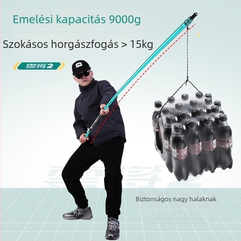 Horgász háló készlet: szájnyílás 40 cm, mélység 30 cm, finom háló