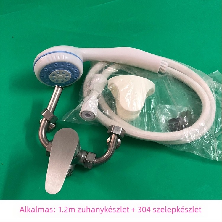 304 rozsdamentes acél elektromos vízmelegítő keverő szelepe felületre szerelt kapcsolóval, meleg és hideg víz keverése, U- alakú kiárat, univerzális tartozékok