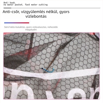 Vastagított alumíniumötvözetes halászati hálófej, gyorsan száradó, anti-snag, Black Pit fly fishing-hez (Háló anyaga: Egyéb; Teherbírás: Egyéb; Mélység: Egyéb)
