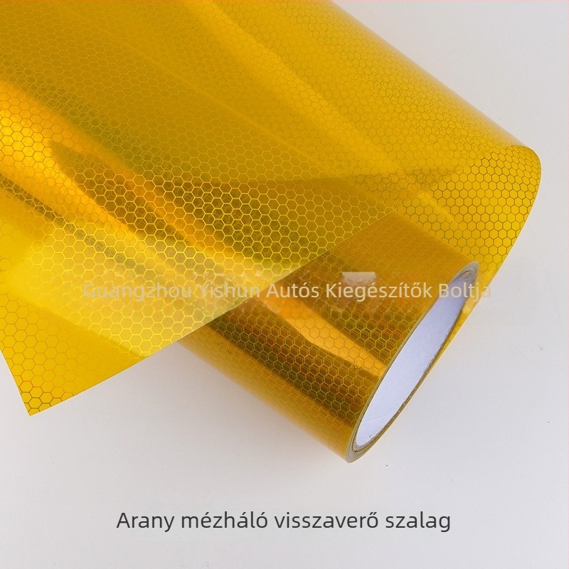 Autó hátsó lámpa fólia – lézeres méhsejt mintázat, PVC anyag, öntapadó felület