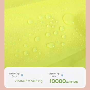Egyszer használatos EVA gyerek esőkabát, egy darab poncsó gyerekeknek, hordozható kültéri esővédő PVC ragasztó réteggel