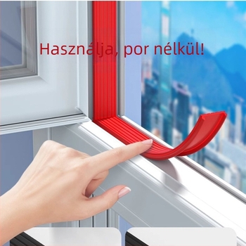 TPE hőszakított alumínium ablak- és ajtószigetelés szalag, porvédő, korrózió- és kopásálló, dekoratív fedél és hangszigetelő keret