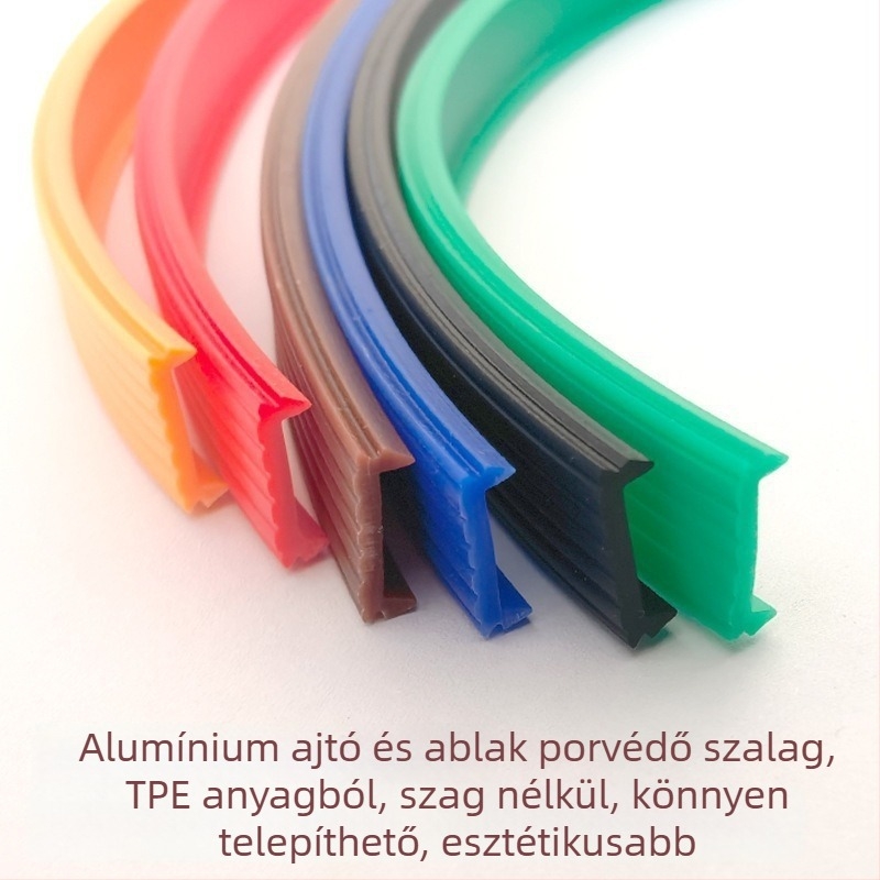 TPE hőszakított alumínium ablak- és ajtószigetelés szalag, porvédő, korrózió- és kopásálló, dekoratív fedél és hangszigetelő keret