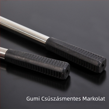 Antik stílusú rozsdamentes acél hálóoszlop öntvényes csatlakozókkal, kompatibil halászati dárdával, gyümölcsszedővel és horoggal; 8 mm-es anya lehetővé teszi a hálóoszlop pozícionálását.