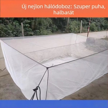Fedett nejlon halastó tenyésztő háló, izoláció fiatal halak számára