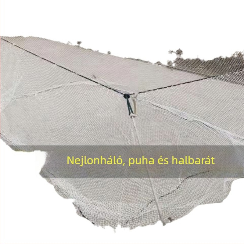 Fedett nejlon halastó tenyésztő háló, izoláció fiatal halak számára