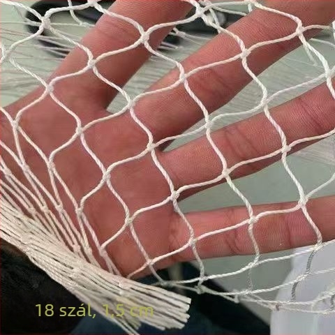 Fehér nylon háló halászathoz, háló-ketrec, emelőháló, húzóháló, bekerítő háló, trawl háló, mozgó háló, elválasztó háló, megerősített halászati háló