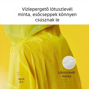 EVA túra esőkabát poncsó felnőtteknek, vastag anyag, PU ragasztó vízálló réteg