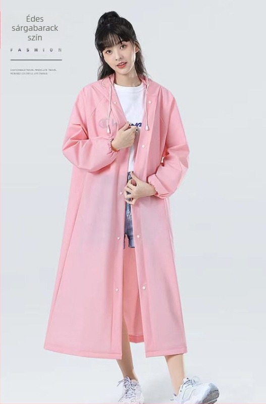 EVA túra esőkabát poncsó felnőtteknek, vastag anyag, PU ragasztó vízálló réteg