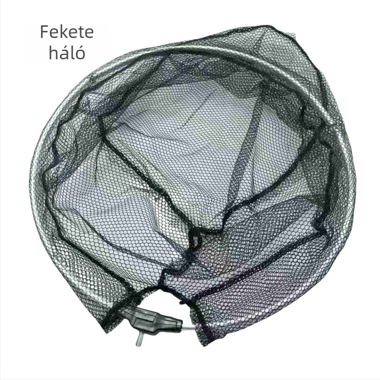 Összecsukható alumínium ötvözetből készült horgász hálófej, 35 apró szem, 16/20 cm mélység
