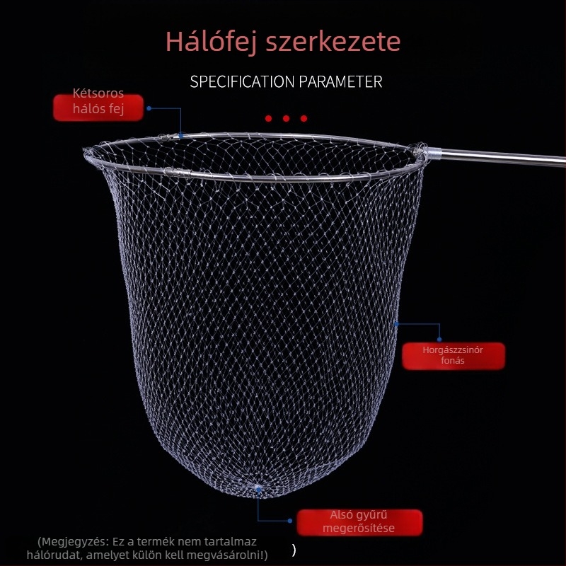 Nylon monofilament hálófej horgászathoz, átlátszó