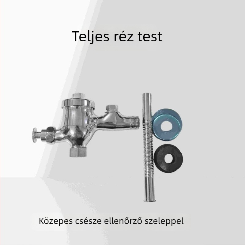 WC- és piszoár öblítő szelep | ötvözet test, öblítés 3–6 s, működési nyomás 0,2–0,6 MPa, modell: nyomógombos öblítő szelep