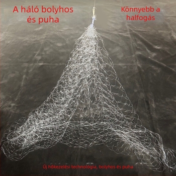 Robbanó horgászháló kézzel dobható, horog nélkül