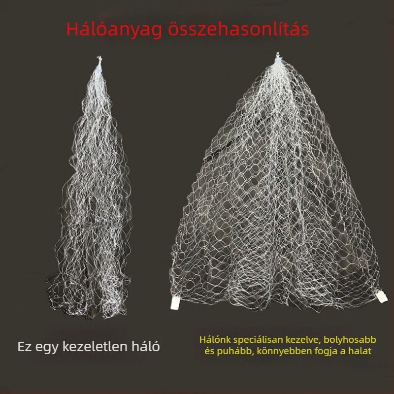Robbanó horgászháló kézzel dobható, horog nélkül