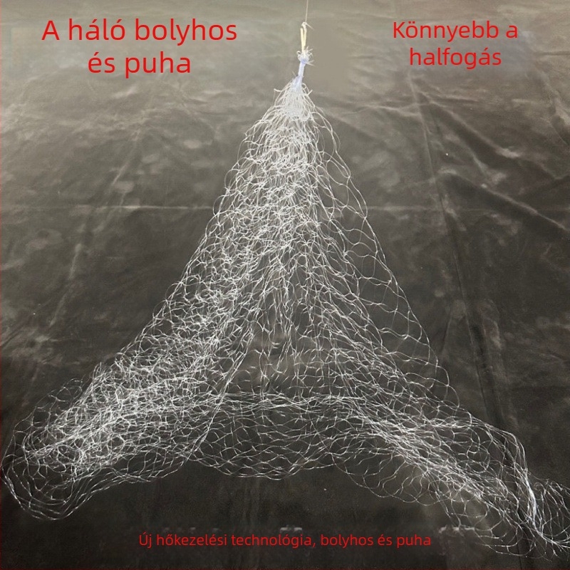 Robbanó horgászháló kézzel dobható, horog nélkül