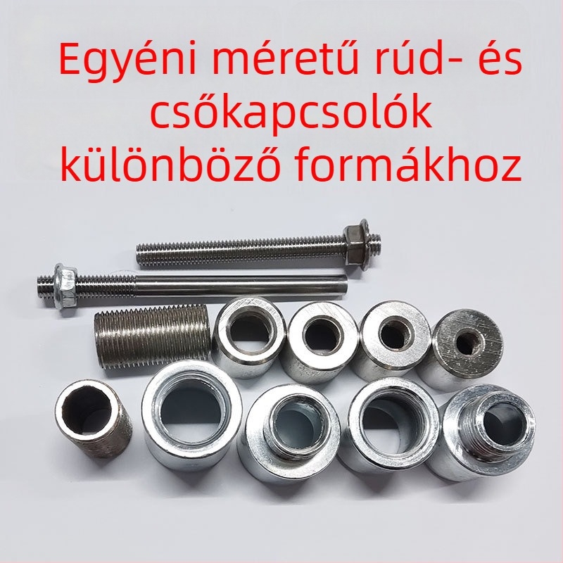Személyre szabott csőcsatlakozók menetes kapcsolattal, szénacél, redukáló/átalakító fejű, férfi/női csatlakozók oszlopokra