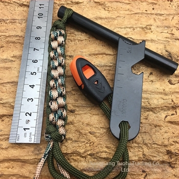 Tuotu Kültéri Tűzindító Mágneses Rúddal és Síppal, 7-Szálas Paracord – Túlélési Eszköz