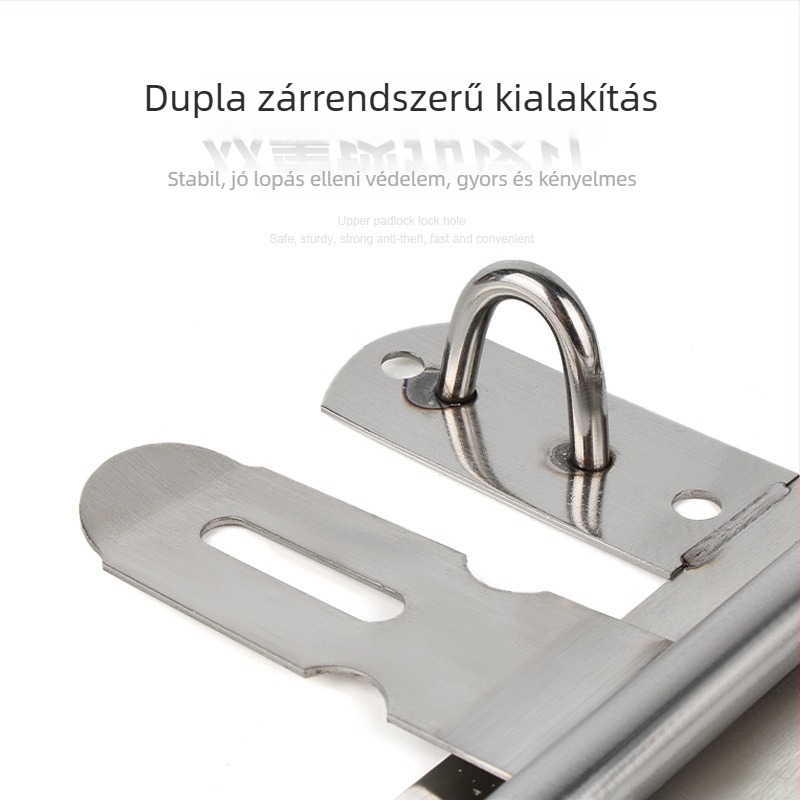 Súlyos kivitelű rozsdamentes acél ajtócsap, kefével csiszolt felülettel – Ranch Door Lock