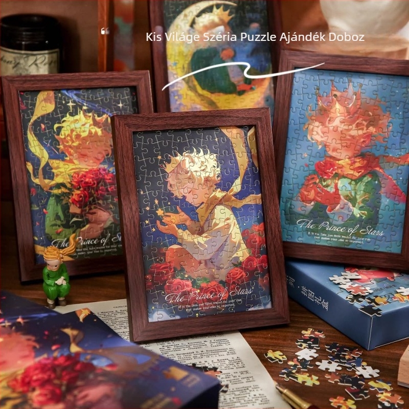 Mr. Paper sík puzzle, Little Universe sorozat, 7–14 éveseknek, illusztrációk és táblák, színes dobozos csomagolás.