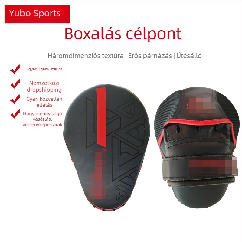 Kézben tartható box célpont és Taekwondo láb célpont, ívelt PU anyag, 0,3 kg, Zibo