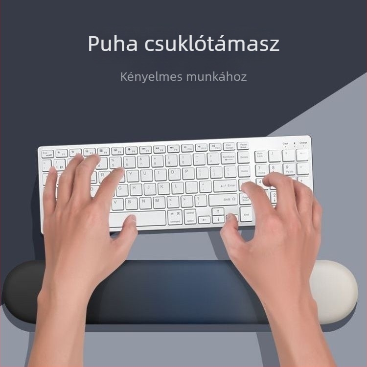 Memóriahabos egérpad csuklótámasz, gépi felületi kidolgozással és személyre szabott mintákkal