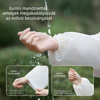Egyszer használatos esőponcsó PEVA, túrázáshoz, felnőtt, egy személy