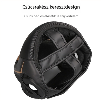 Boxfejvédő sisak ZTTY PU, függőleges kialakítás, 360 g, modell 12