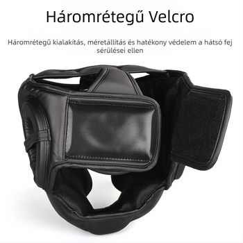 Boxfejvédő sisak ZTTY PU, függőleges kialakítás, 360 g, modell 12