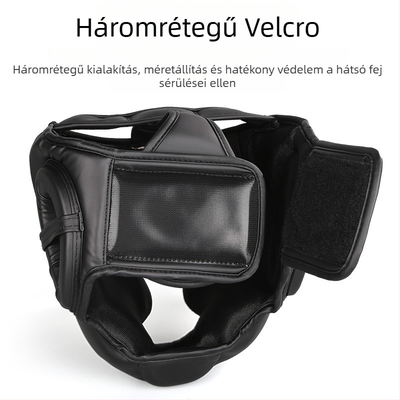 Boxfejvédő sisak ZTTY PU, függőleges kialakítás, 360 g, modell 12
