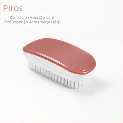 Mosó- és cipőtisztító kefe kemény- és puha sörtékkel - műanyag, Love all márka, súly 0.069 kg, csomagolás 200 darab