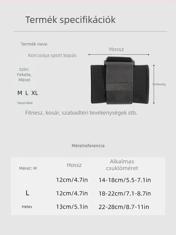 Csuklóvédő teniszezéshez és tollaslabdához – Nylon, felnőtteknek, csuklóvédelem