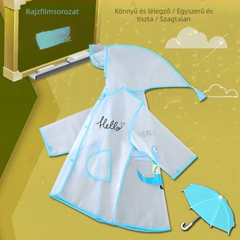 Gyerek EVA esőponcho kapucnival, rajzfilmszerű dizájn